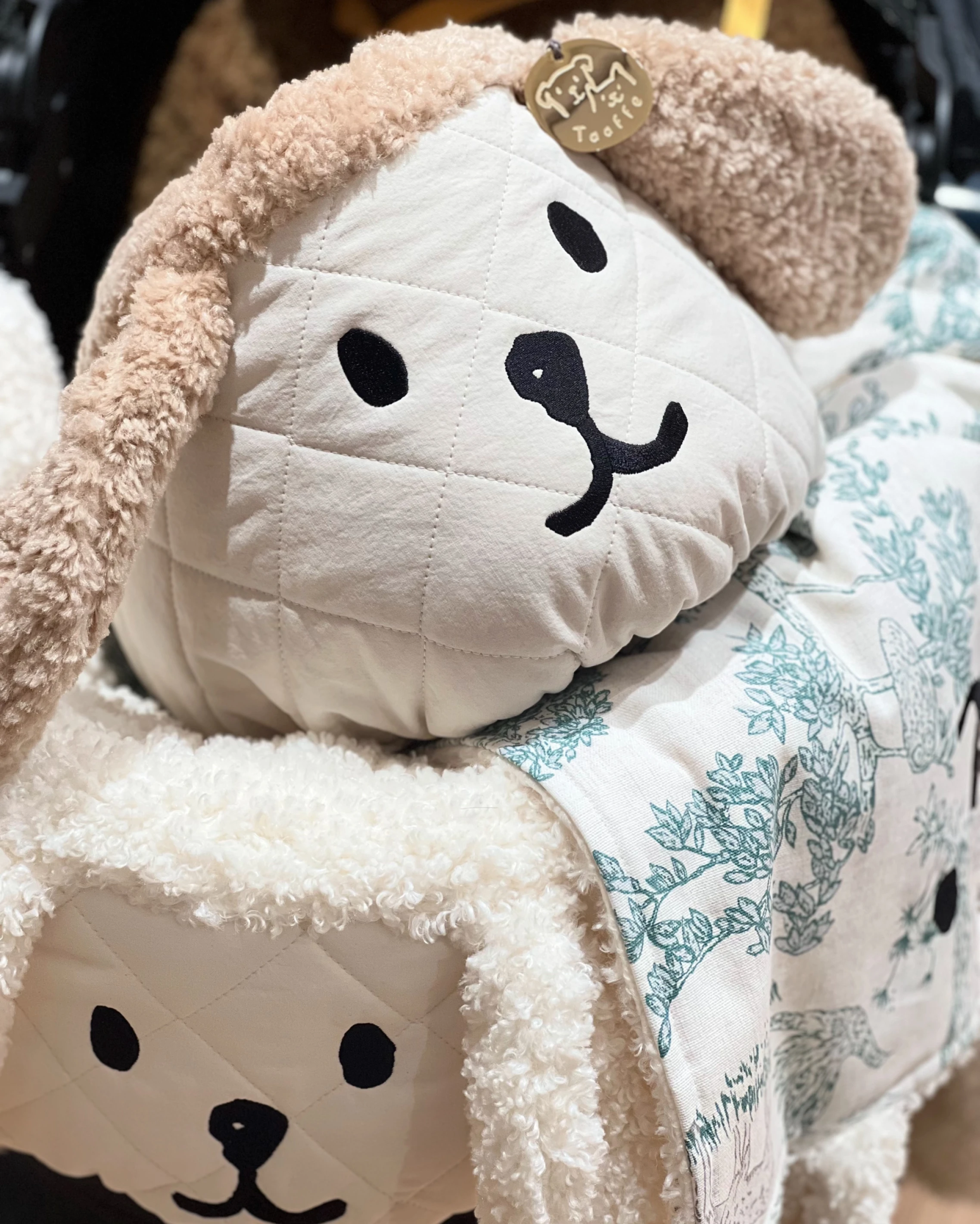 【Taaffe】Hug My Bunny Buggy Guard Fluffy｜毛絨系列｜格紋兔兔車圍