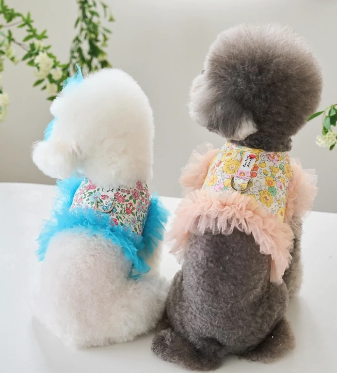 【pawfect.seoul】經典碎花胸背衣