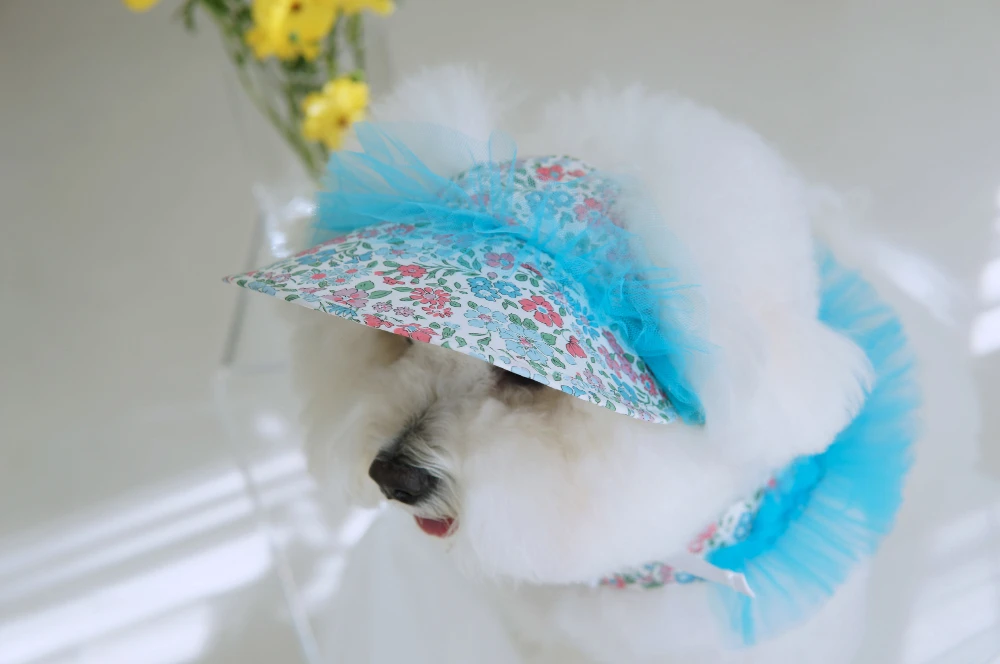 【pawfect.seoul】經典碎花太陽帽