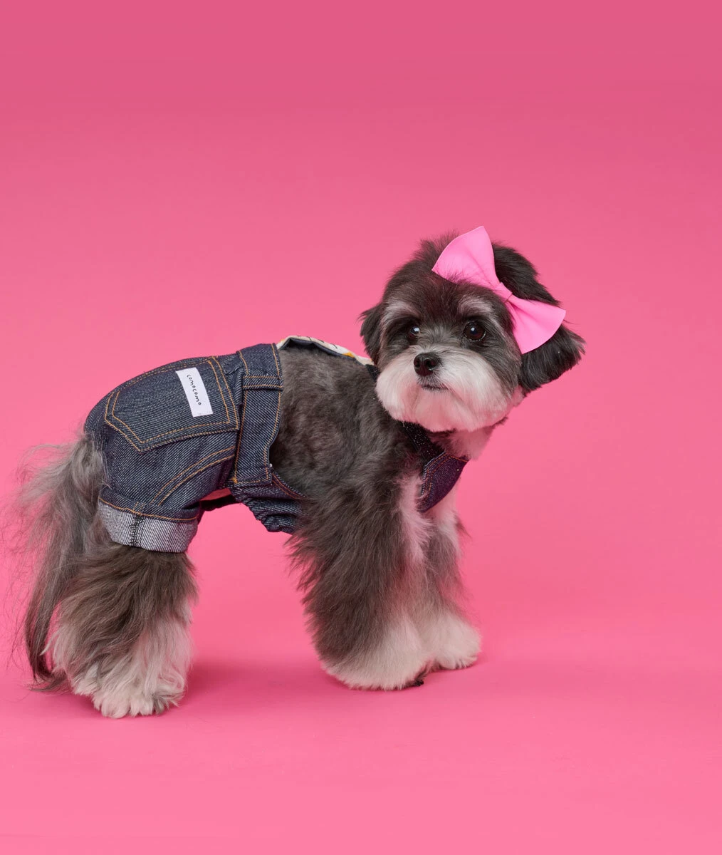 【COMOCOMO】Denim flower 牛仔小褲子