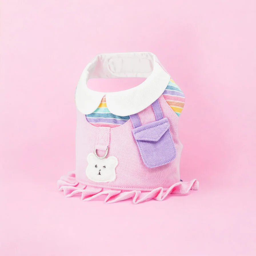 【MOMOJI】寵物胸背衣-Bear Girl 小熊系列