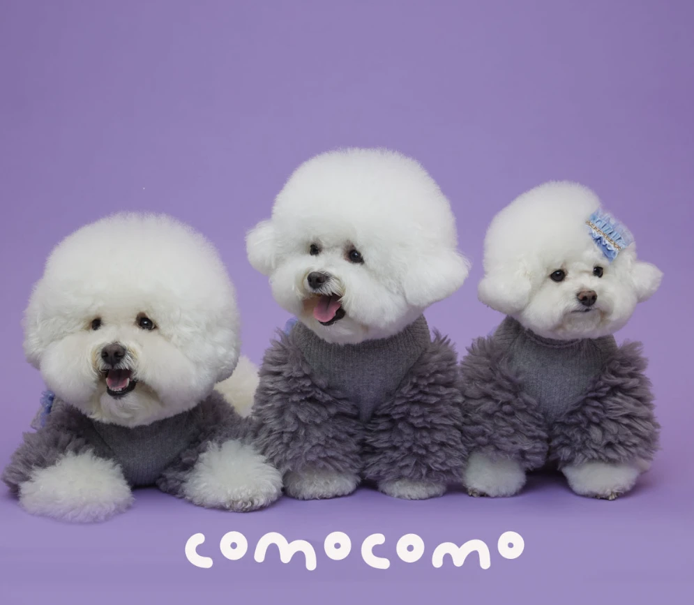 【COMOCOMO】GRACE KELLY 灰色冬季毛衣