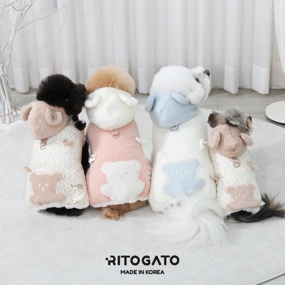 【RITOGATO】Toffee Bear 鵝絨保暖胸背衣