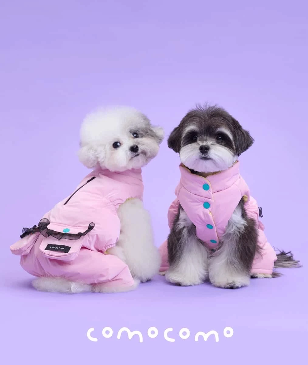 【COMOCOMO】Pink Nova 粉色輕羽絨連身褲