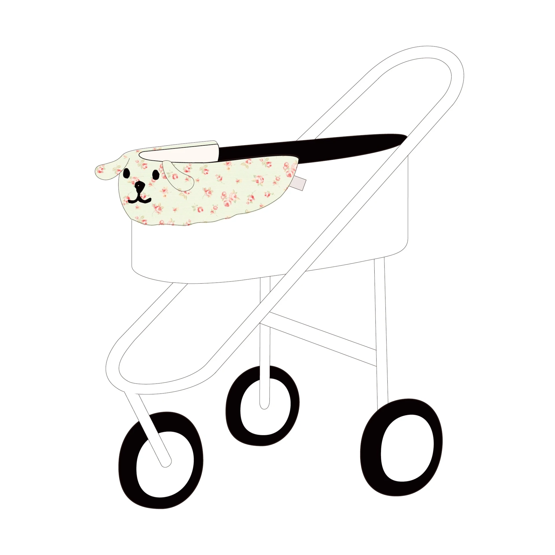 【Taaffe】Hug Me Buggy Guard Artisan｜工匠系列｜薄荷玫瑰車圍墊