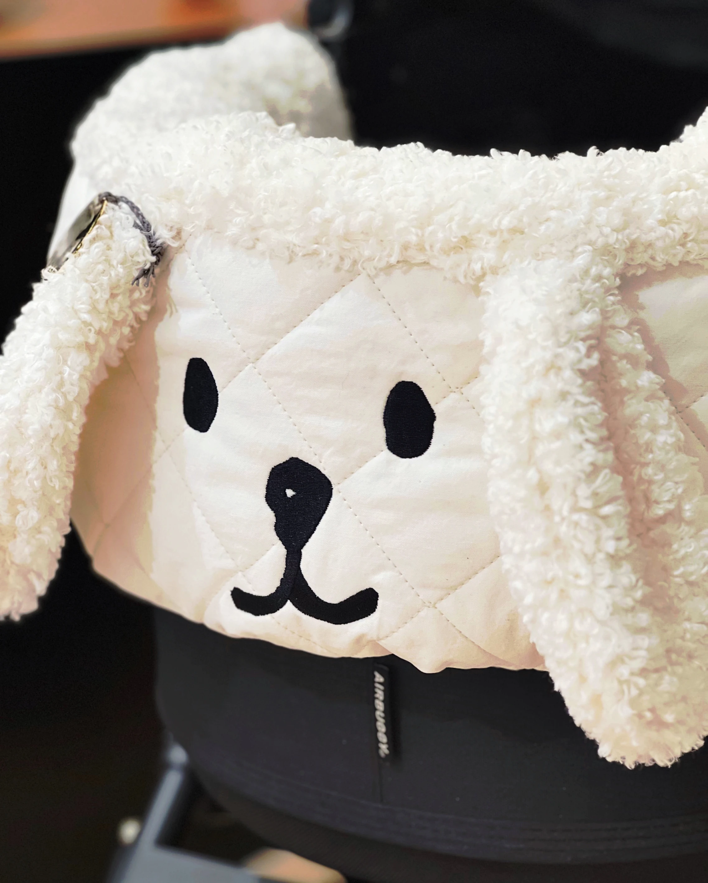 【Taaffe】Hug My Bunny Buggy Guard Fluffy｜毛絨系列｜格紋兔兔車圍