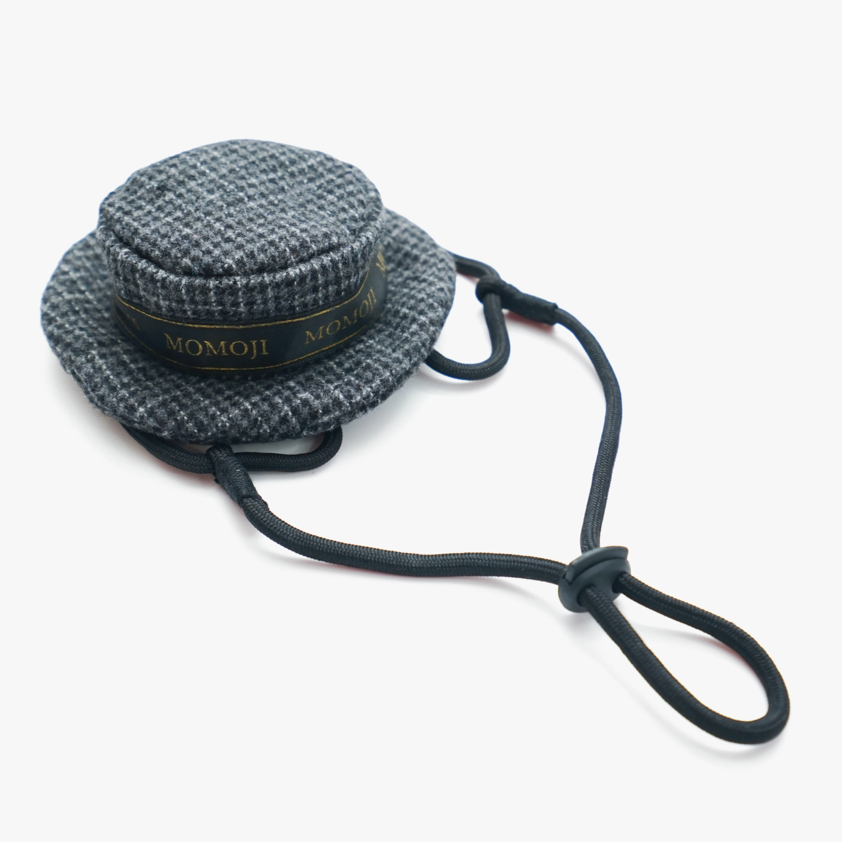 【MOMOJI】Bond Hat | 寵物帽| 倫敦人 | 炭灰格紋
