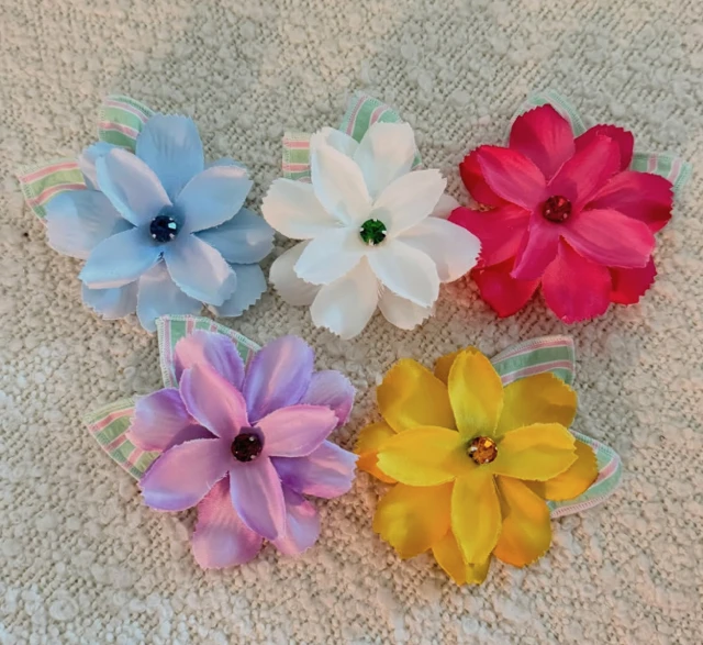 【COMOCOMO】Costa Fleur hair pin｜Purple and Pink