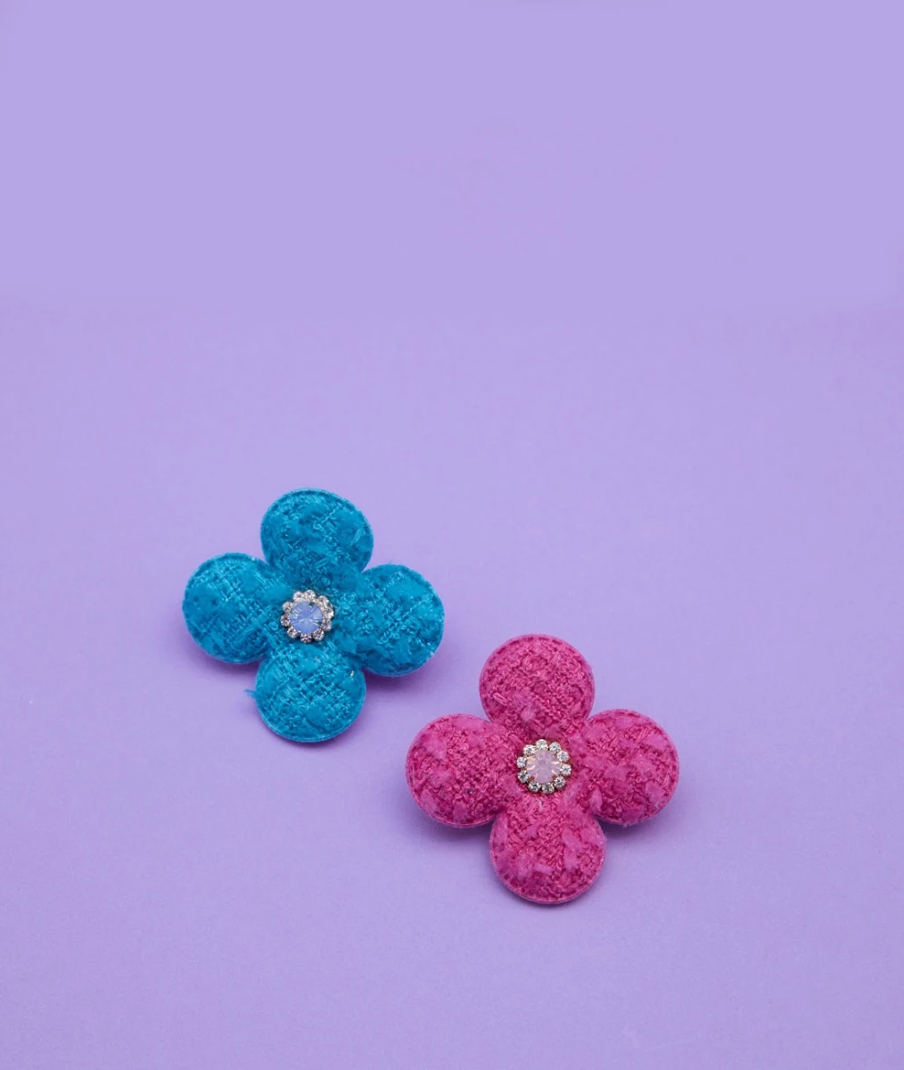 【COMOCOMO】ORORA HAIR PIN - BLUE.PINK