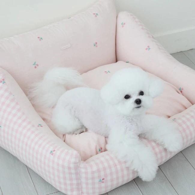 【RITOGATO】Milk Cherry Bumper Bed ｜粉紅色
