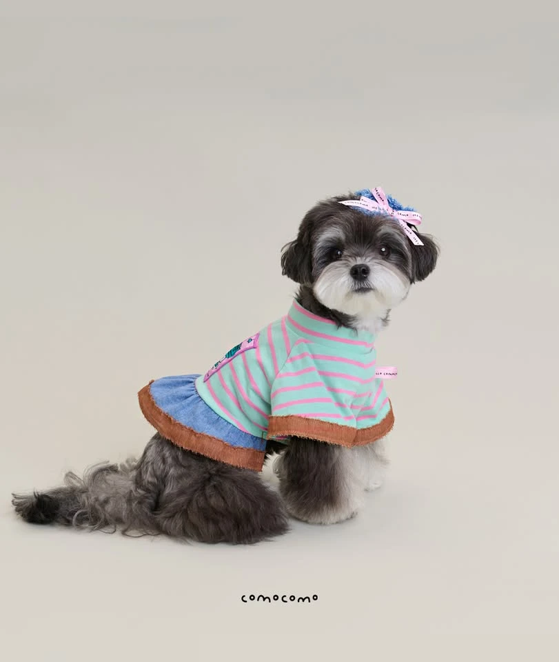 【COMOCOMO】Romi Denim｜復古糖果牛仔裙襬衛衣