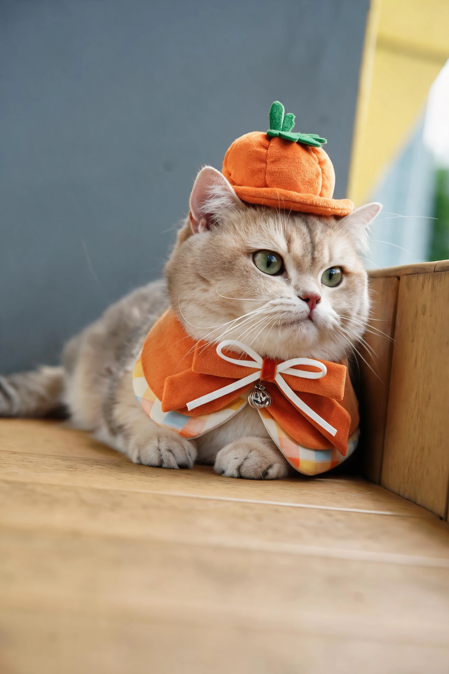 【MOMOJI】寵物領巾 | 節日 萬聖節 | Pumpkin Scholar | 南瓜學士
