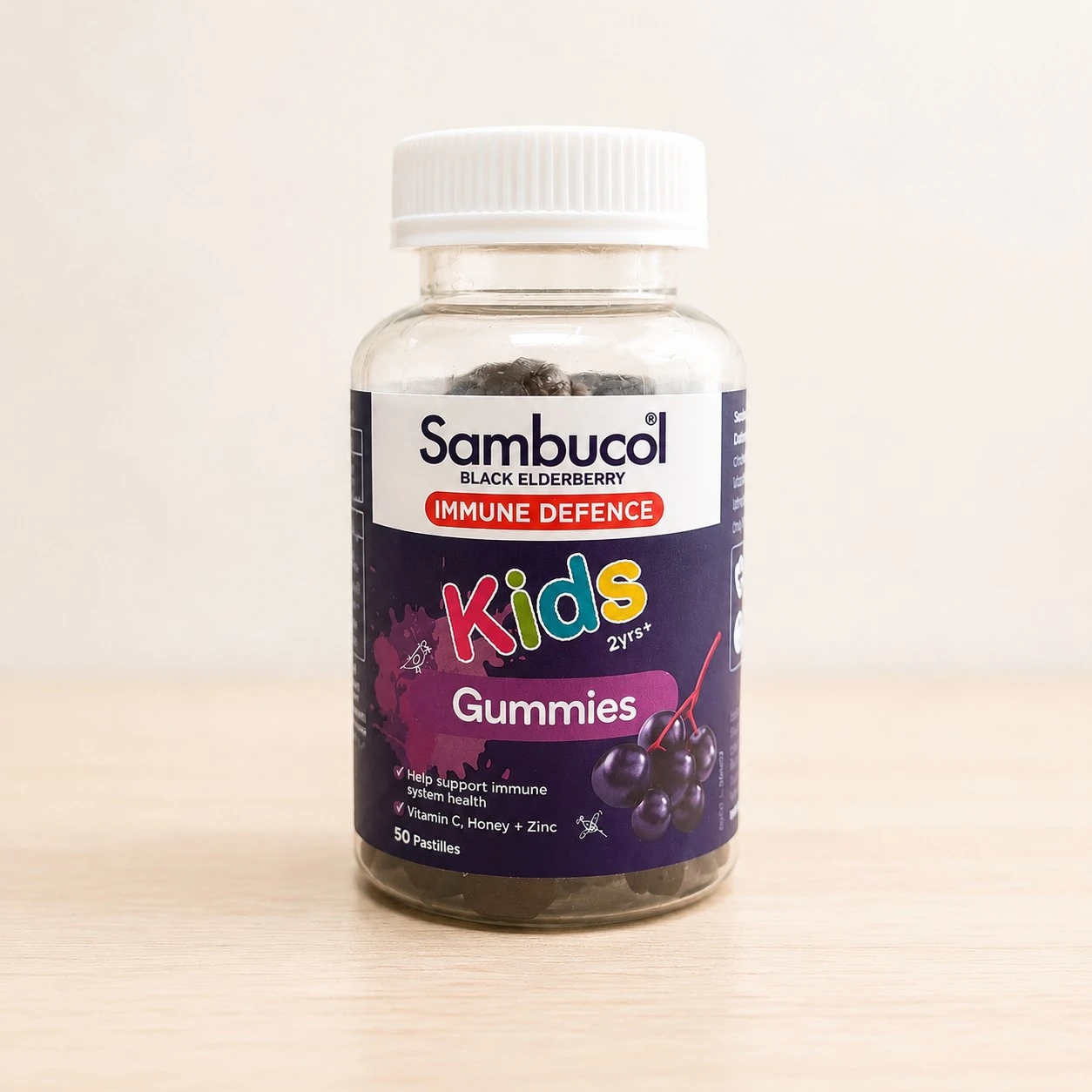 【澳洲進口 Sambucol 黑接骨木莓兒童軟糖 】50粒