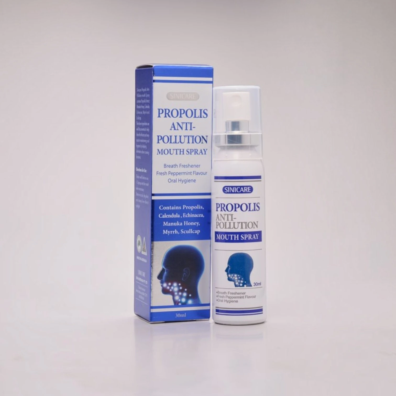 【澳洲 SINICARE 藍色草本口腔蜂膠噴霧 】噴劑 麥盧卡 蜂膠 30ml