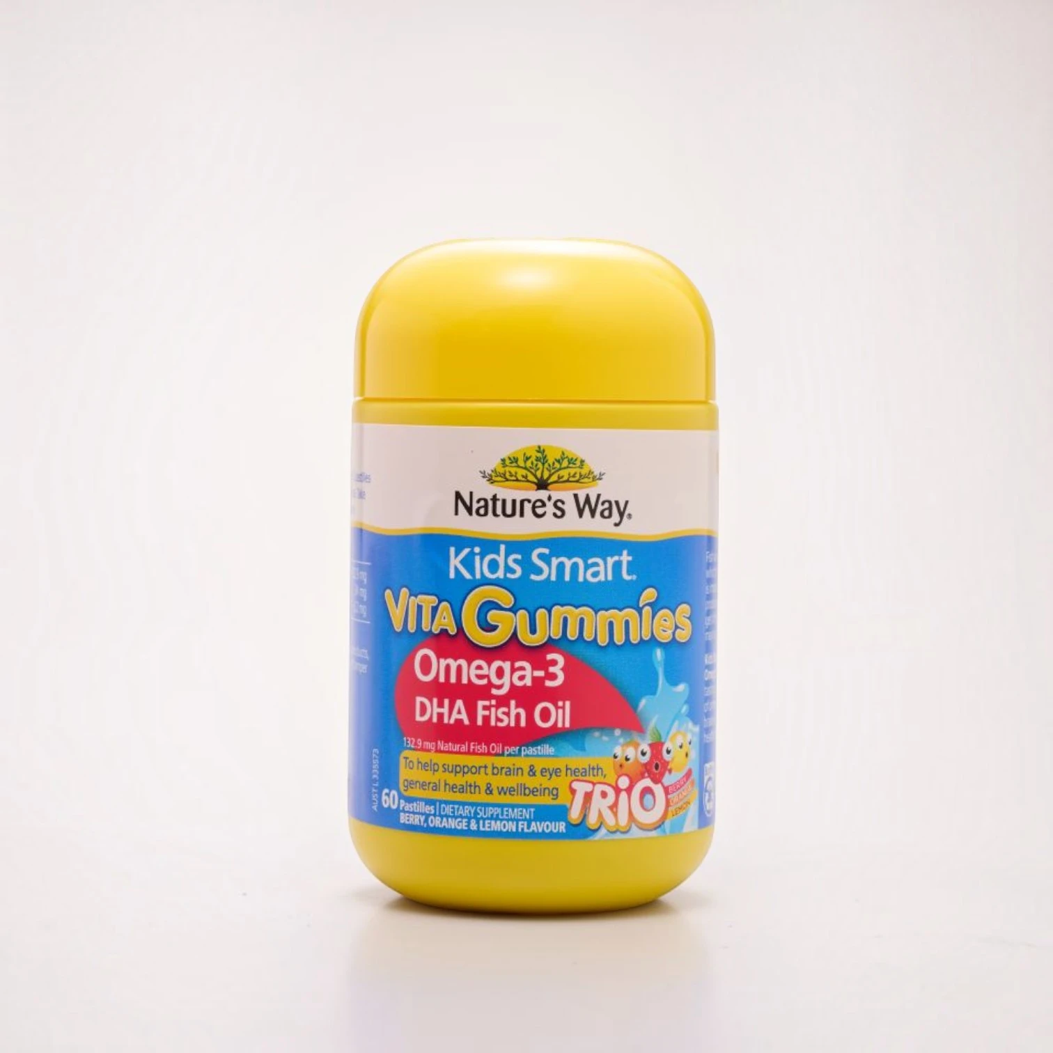【澳洲 Nature's Way 佳思敏兒童軟糖 】Omega-3 DHA 魚油 60粒
