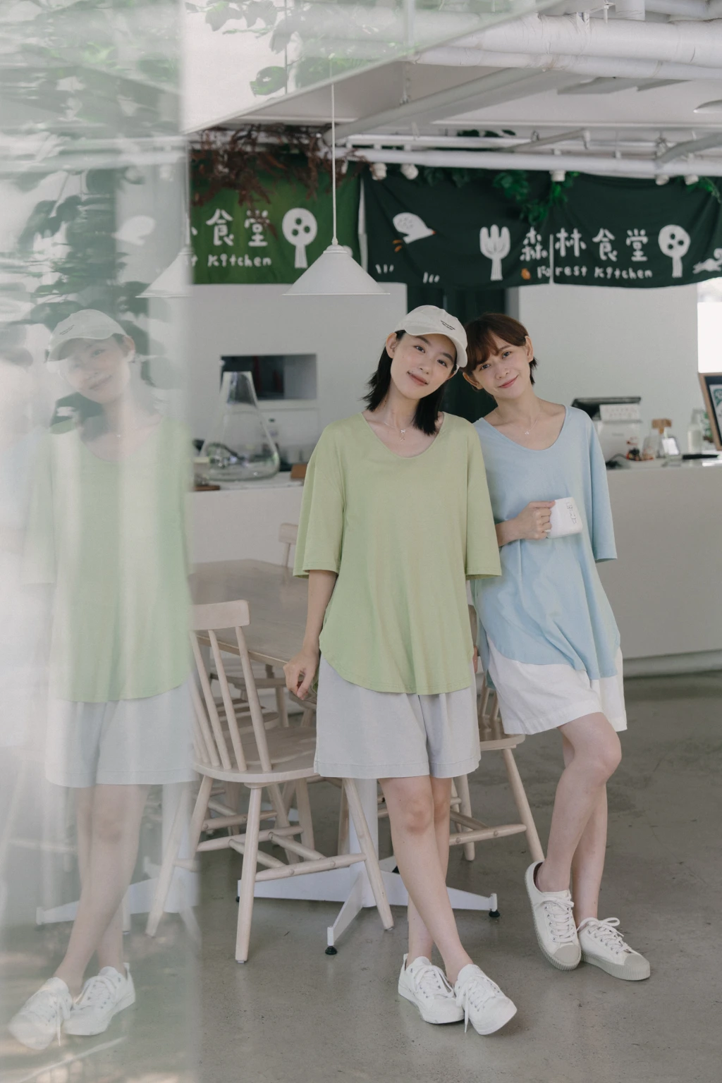 4JL02-Casual wear.極推!極舒適輕鬆百搭下弧度棉質薄t / 7colors.