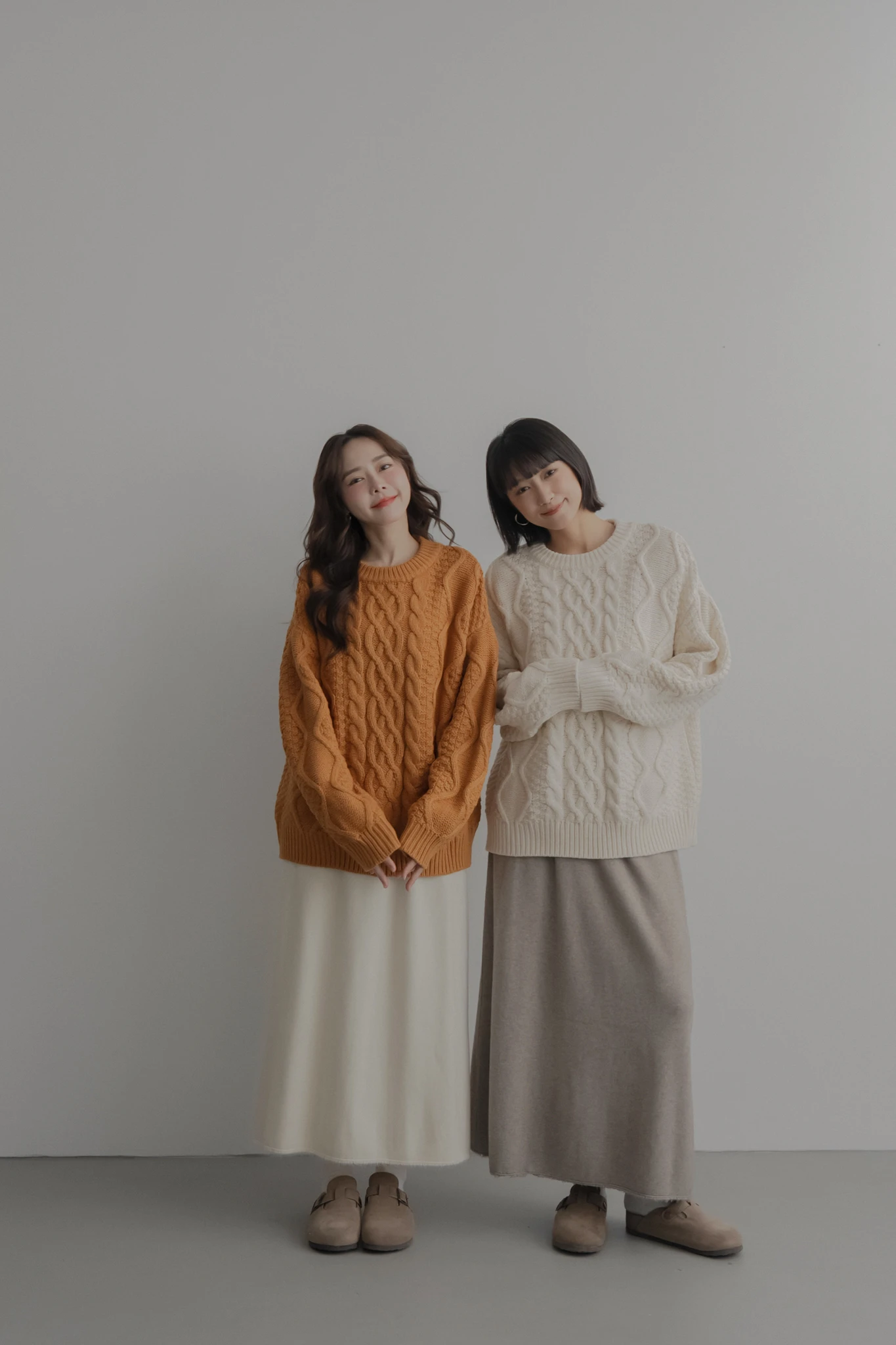 5DC28-気品！sweaters' 講究穿搭慵懶感柔軟麻花磅數毛衣 / 4 colors.