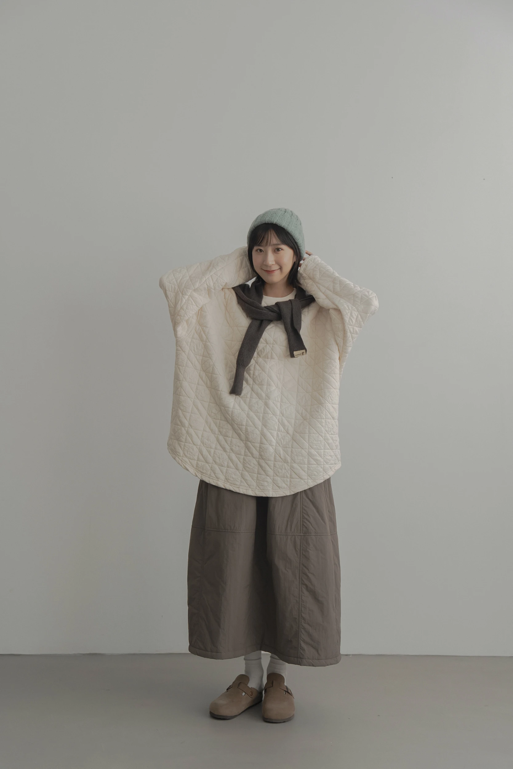 5DC36-気品きひん！casual' 日味自然極簡風壓紋厚磅舒服棉圓領T / 6 colors.