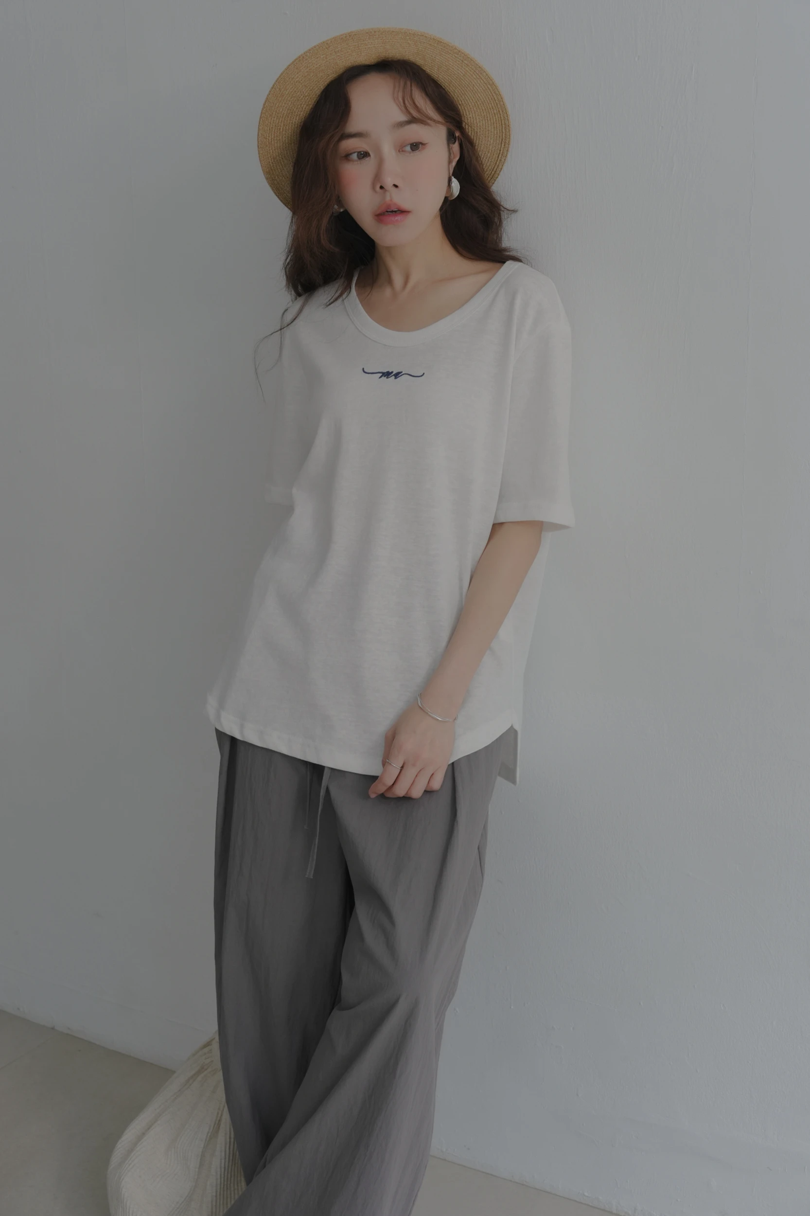 6AP05-目新しい！nature' 極簡自我 舒服百搭圓領T/ 4 colors.