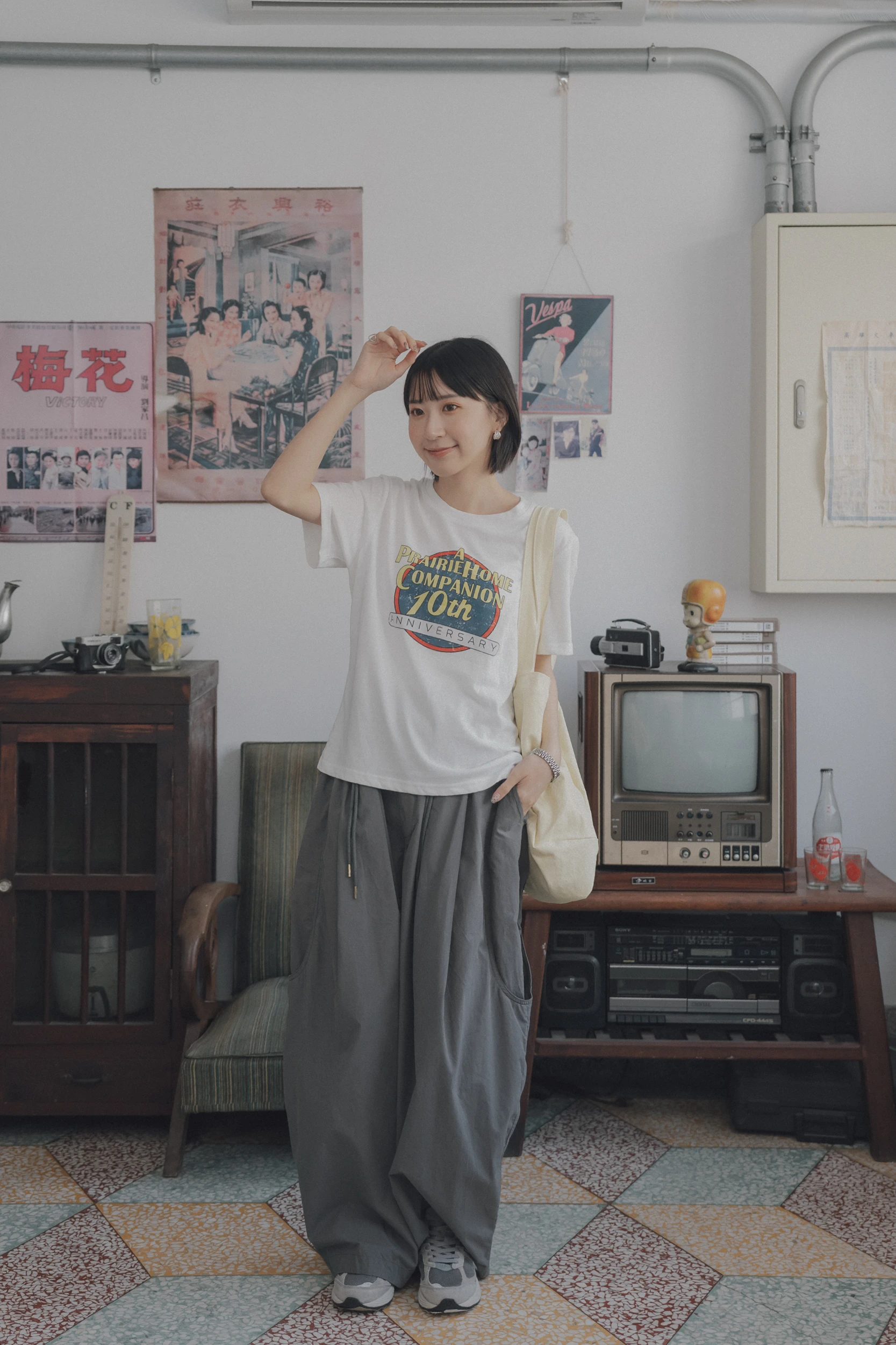 6MA03-気品！ボーイッシュ' 男孩風美式圖案T / 3 colors.