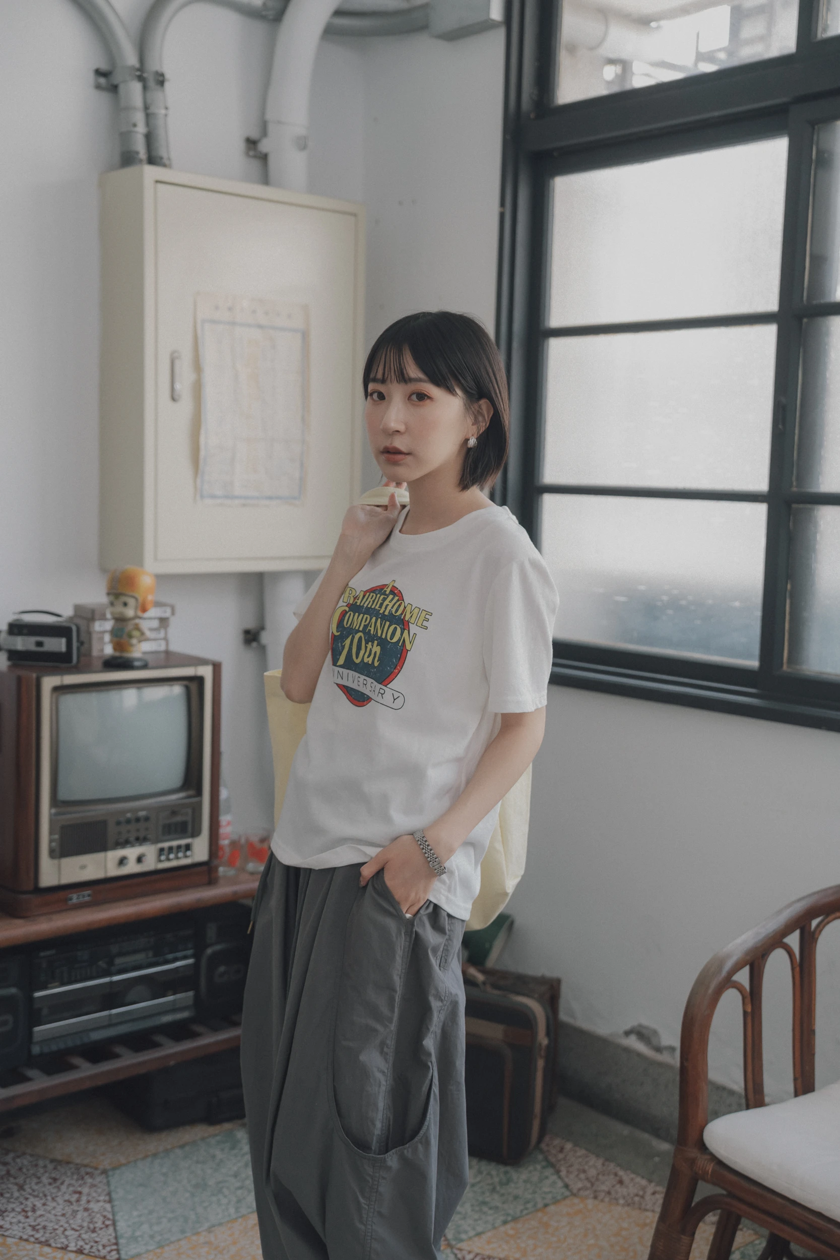 6MA03-気品！ボーイッシュ' 男孩風美式圖案T / 3 colors.