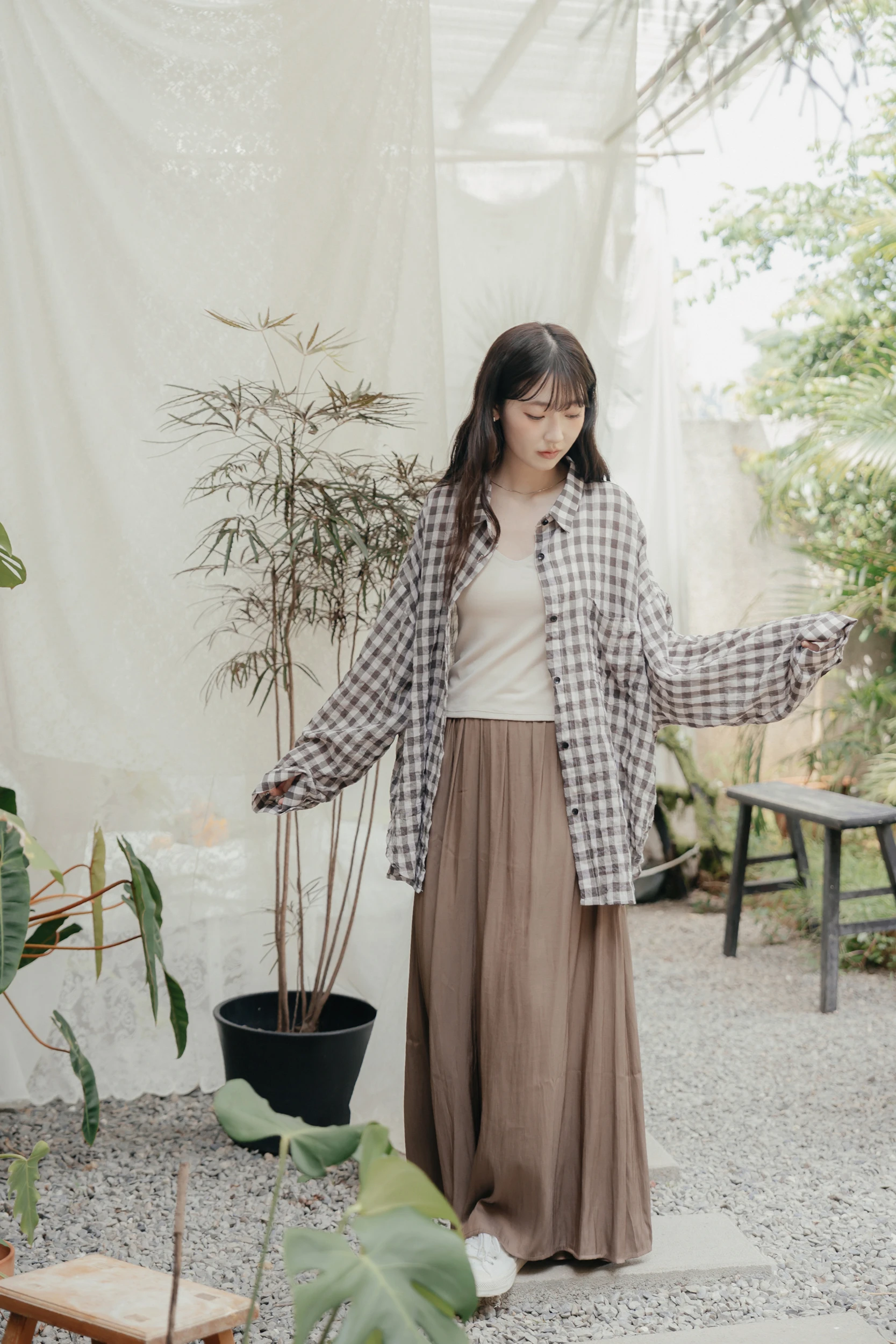 6JN27-気品！normal' 侘寂風美學 極簡涼感輕柔天絲寬褲 / 5 colors.