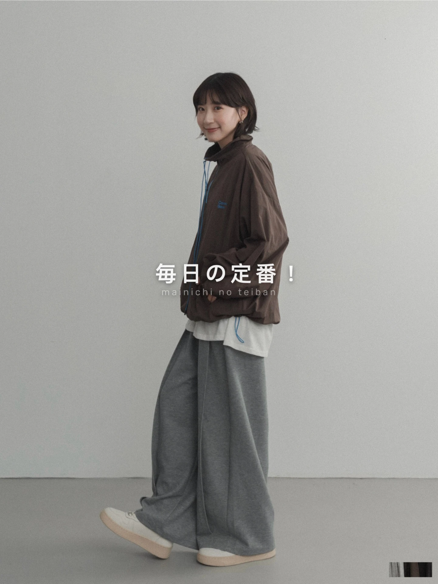 6ST24-毎日の定番！mainichi no teiban｜推' 率性休閒垂墜立體打褶壓線寬褲 / 3 colors.