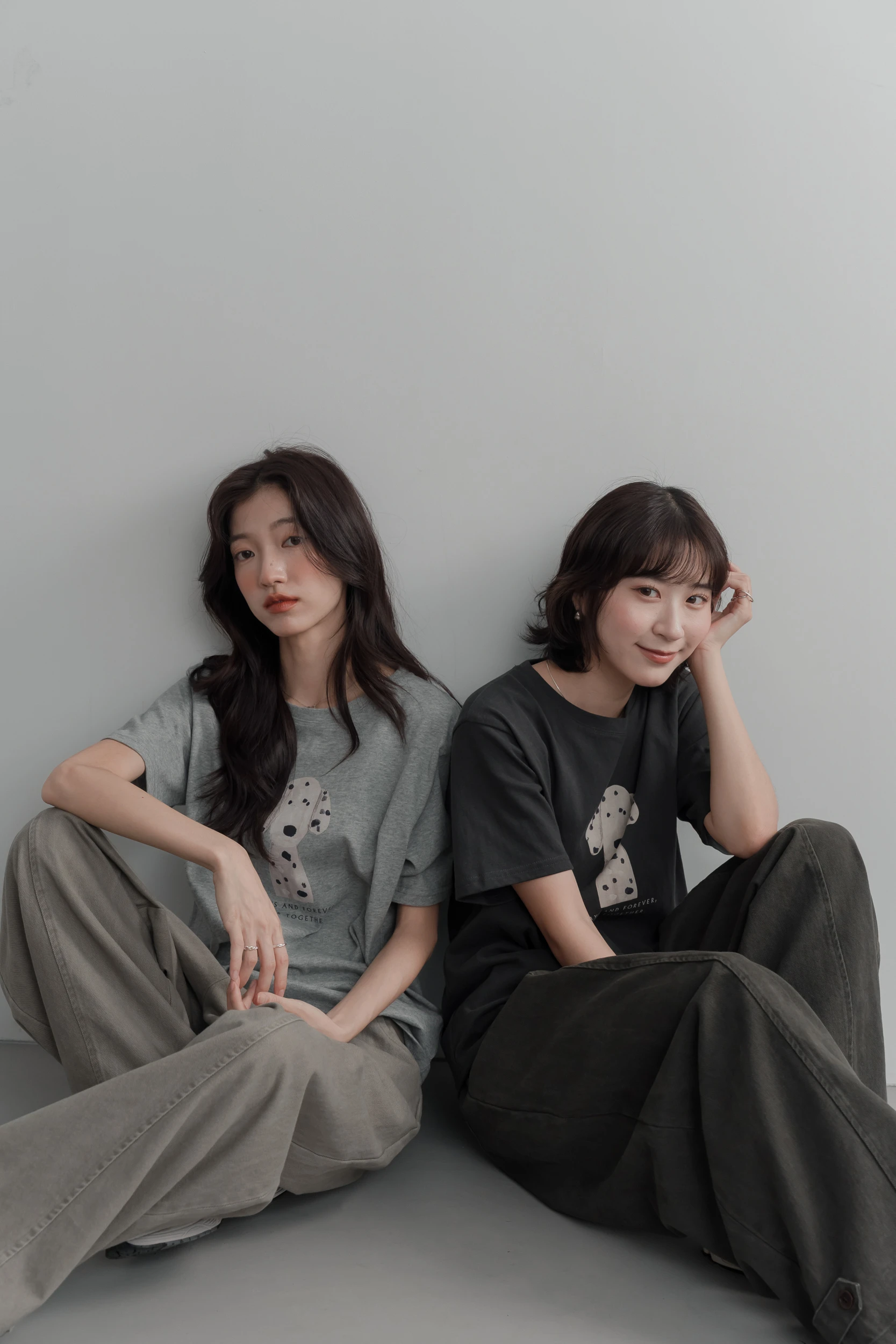 6ST01-日々の相棒！hibinoaibou｜療癒手繪大麥町狗狗微磨毛柔棉T / 3 colors.