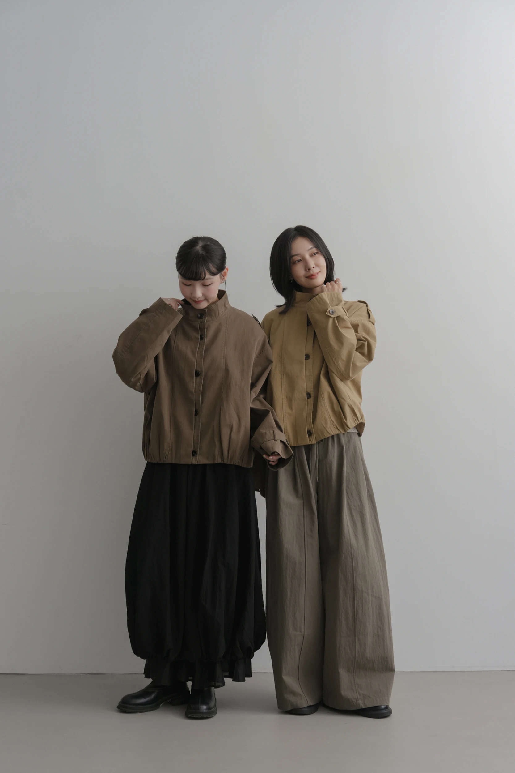 6OC16-飾らない品格。Kazaranai｜Chic. 日味高質感立領單排釦挺感率性外套(內裡) / 3 colors.
