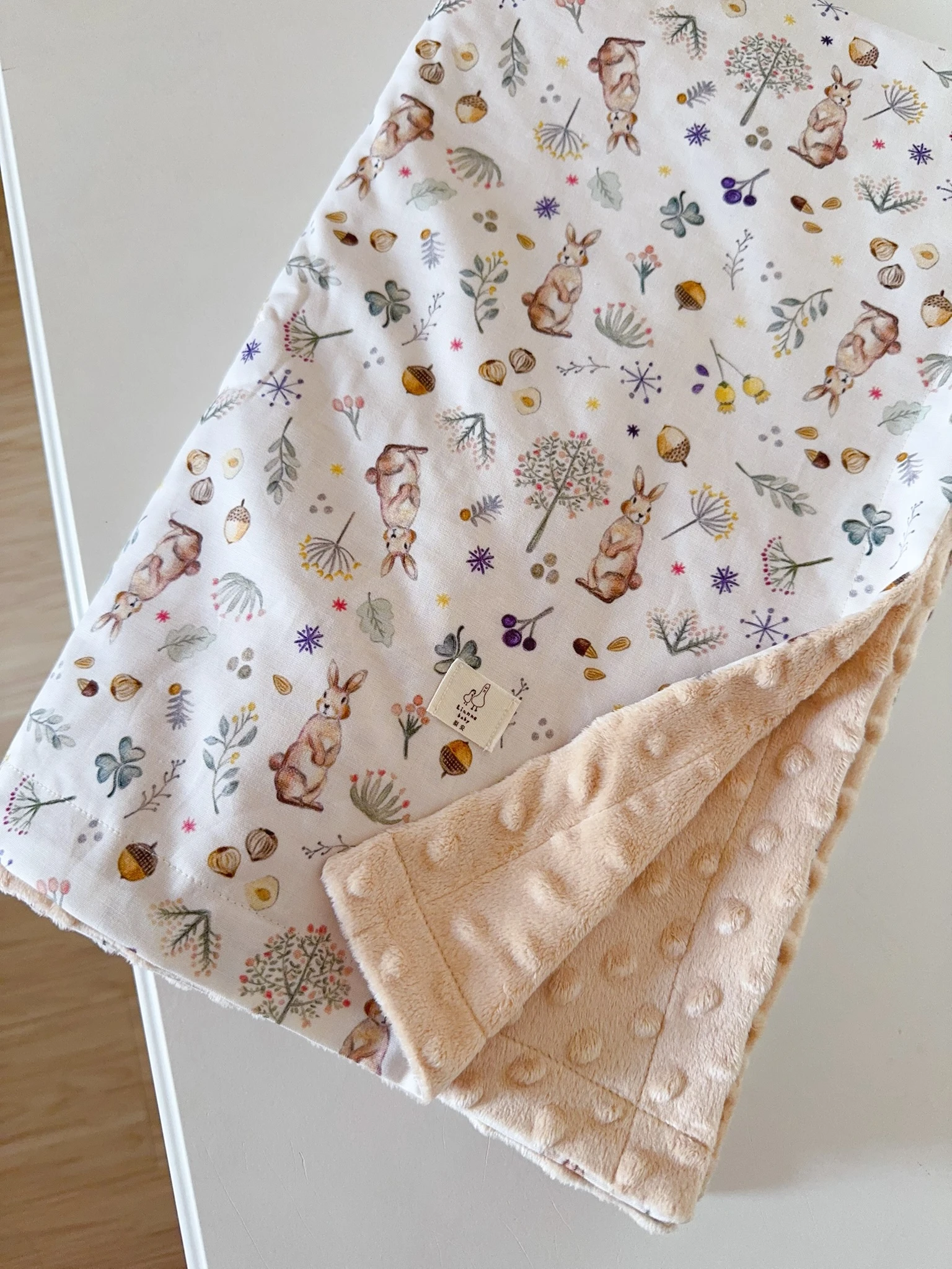 秘境森林小兔 Whispering Forest Bunny 手工嬰幼兒蓋毯