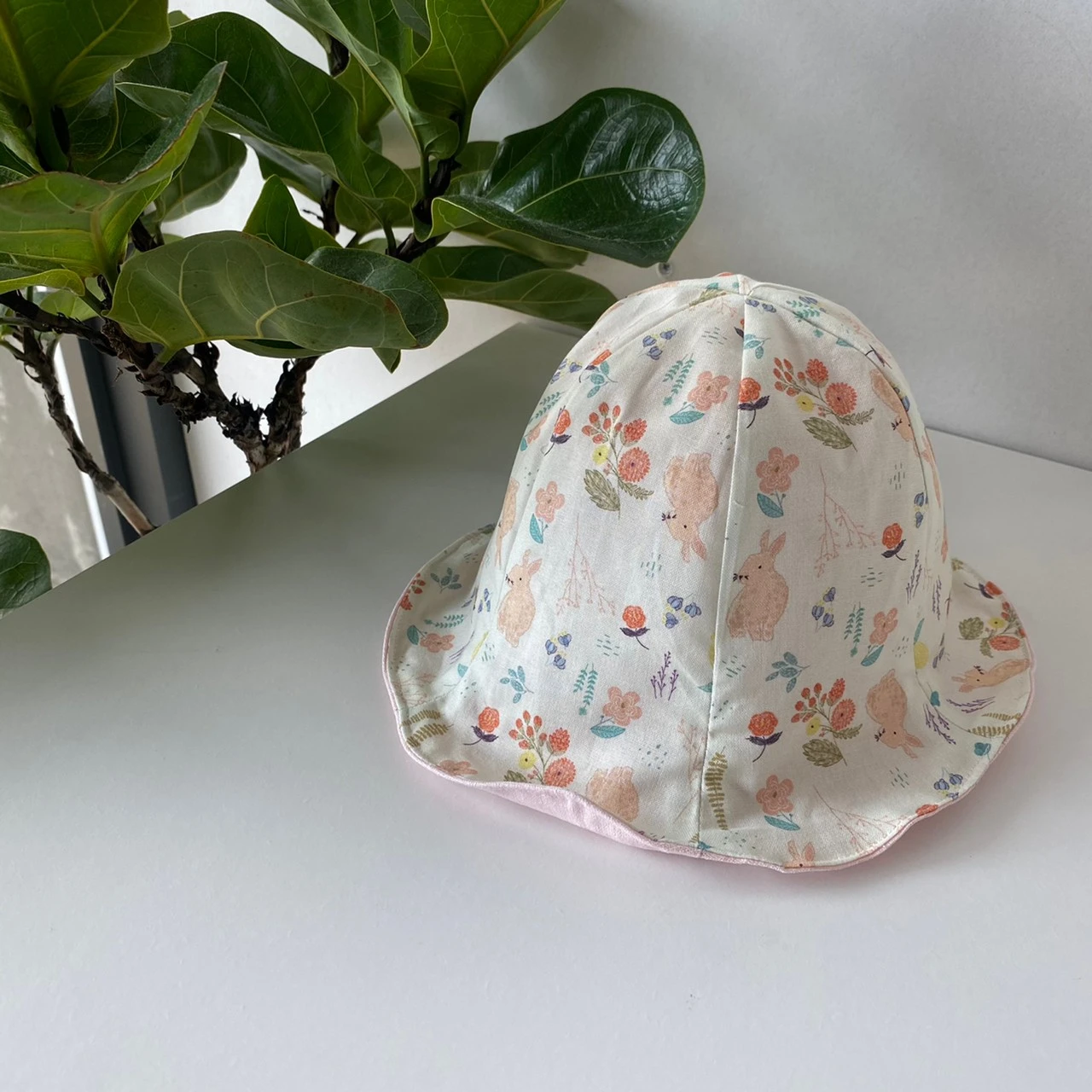(5天快出)粉兔森林 Blush Bunny Forest 手工親子漁夫帽 遮陽帽 四季帽