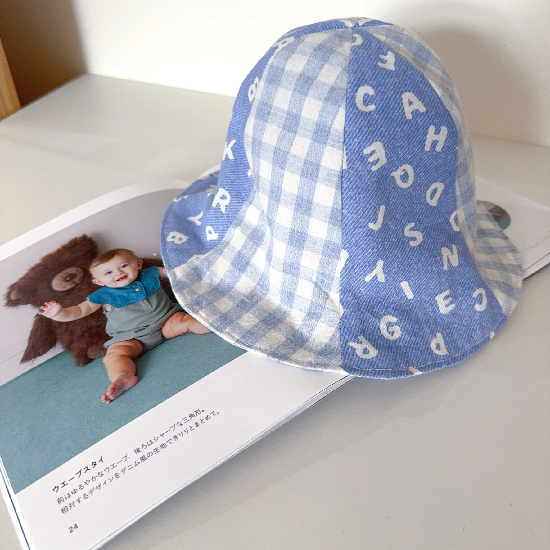 牛仔ABC字母學 Alphabet Play Patch 手工寶寶親子帽 遮陽帽 四季帽
