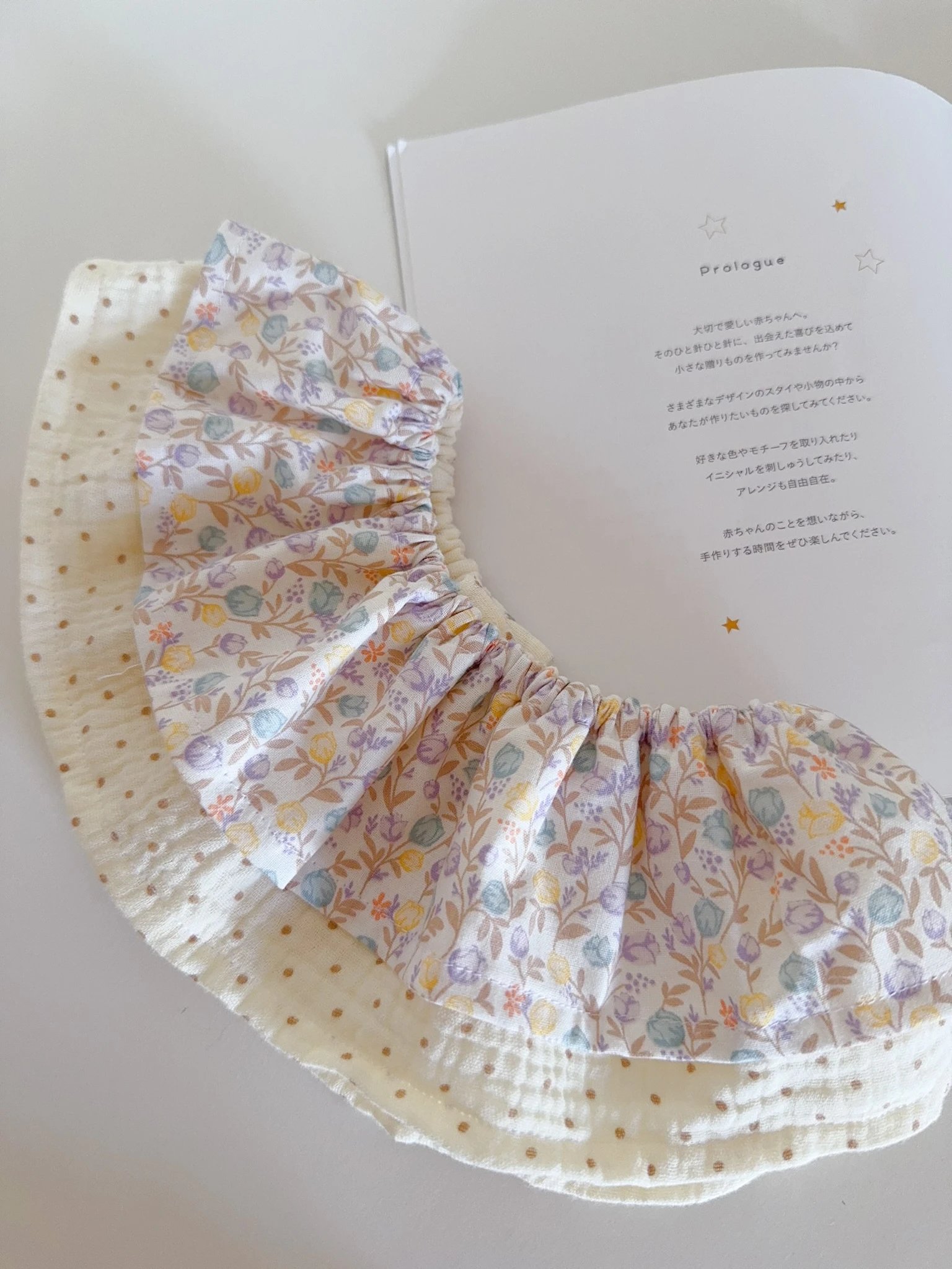(5天快出)豐碩果實 Bountiful Harvest 荷葉圍兜+寶寶髮帶 baby shower gifts