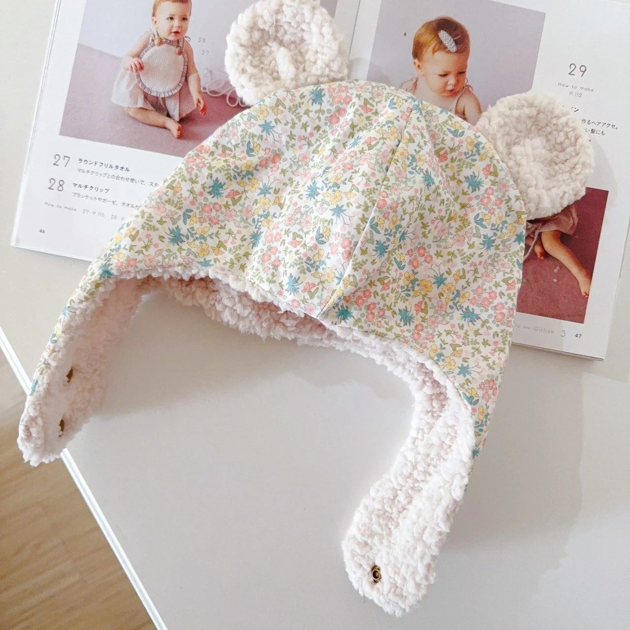 春野糖花 Spring Meadow Blossoms 手工嬰幼兒保暖飛行帽