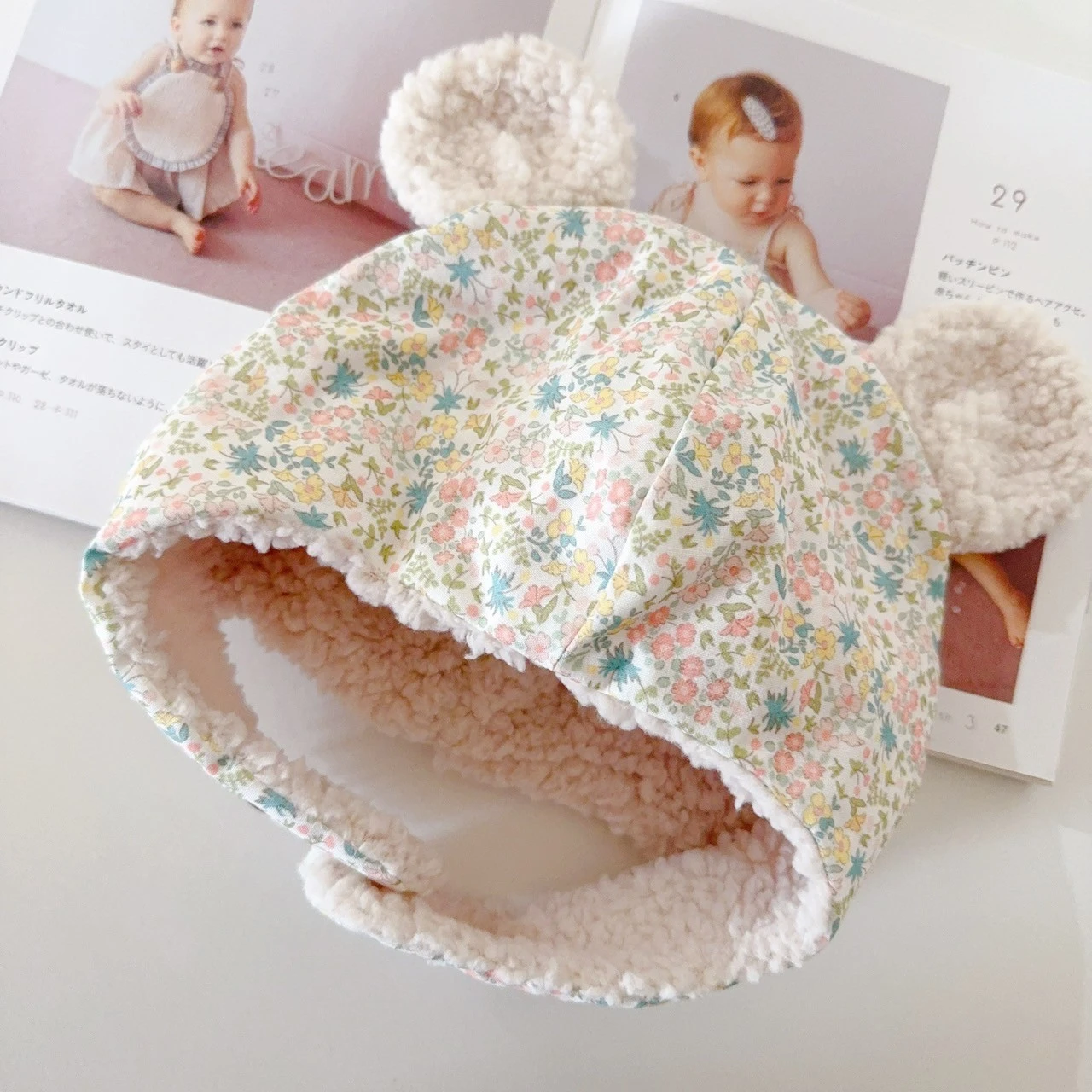 春野糖花 Spring Meadow Blossoms 手工嬰幼兒保暖飛行帽