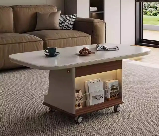 【可移動升降茶几】小推車邊几家用小戶型客廳