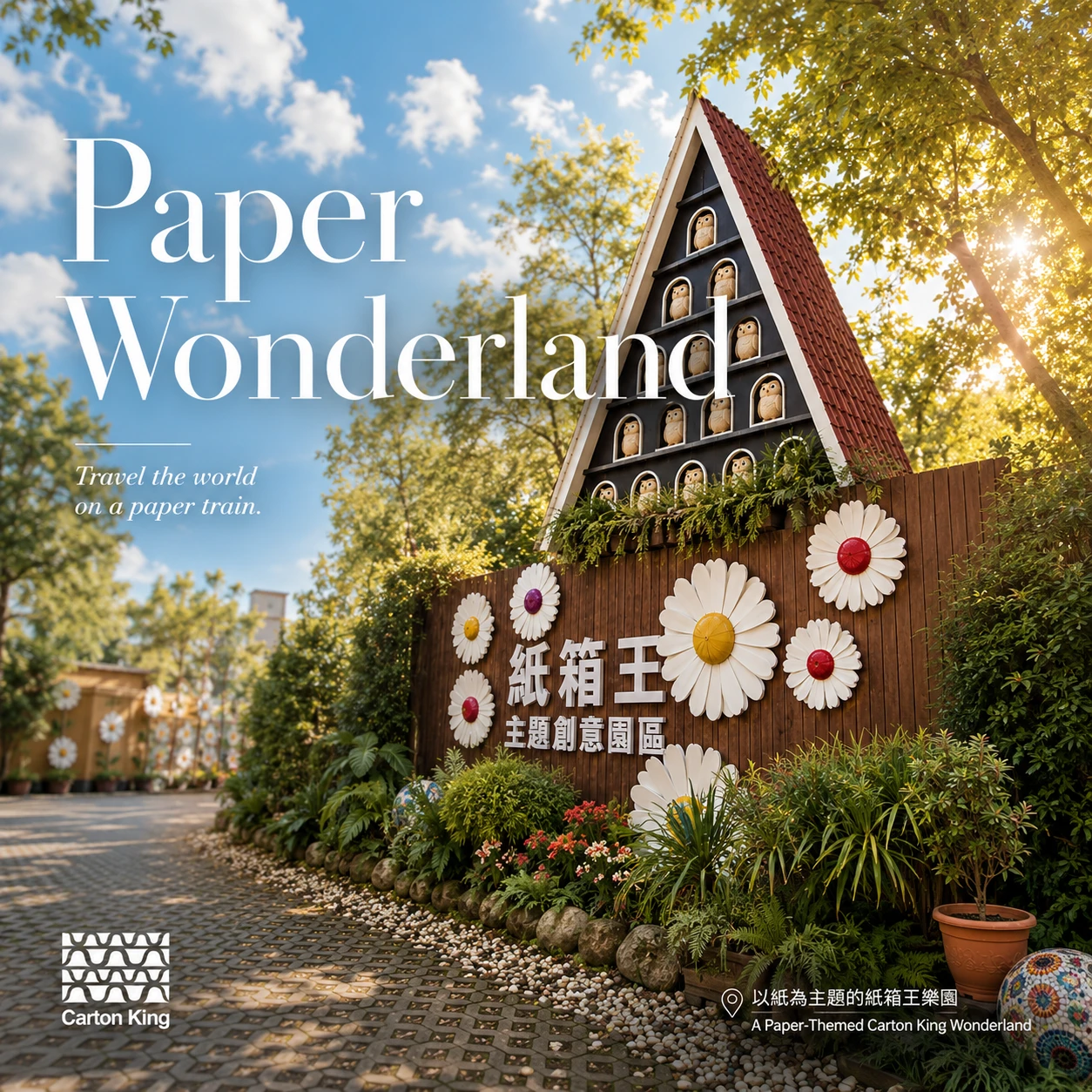 A Miniature World of Corrugated Wonders: Inside Carton King's Whimsical Paper Forest in Taichung