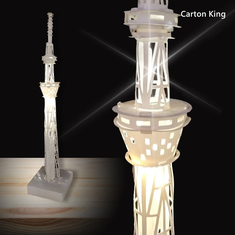 【紙箱王】(LED) DIY燈飾-造型小夜燈 居家燈飾 建築燈飾 晴空塔(含LED燈)