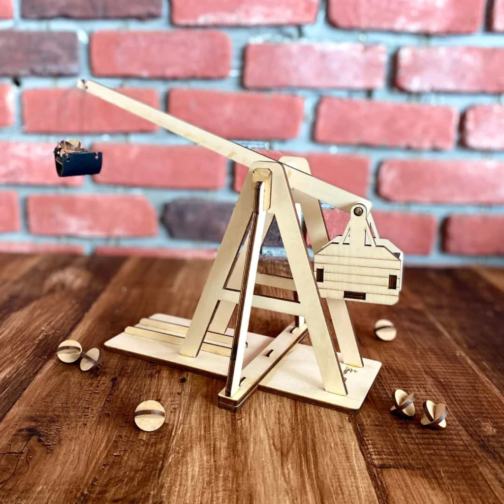 雙投石機組｜熱門兒童DIY手作玩具禮物推薦｜Fun-Maker 用手作體驗，找回專注自己的快樂與成就感