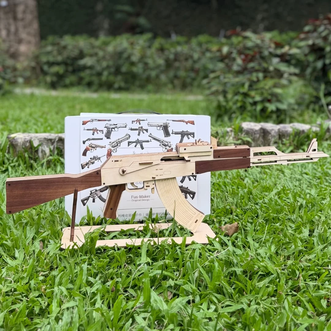 11+ DIY禮盒｜FM-AK47橡皮筋突擊步槍