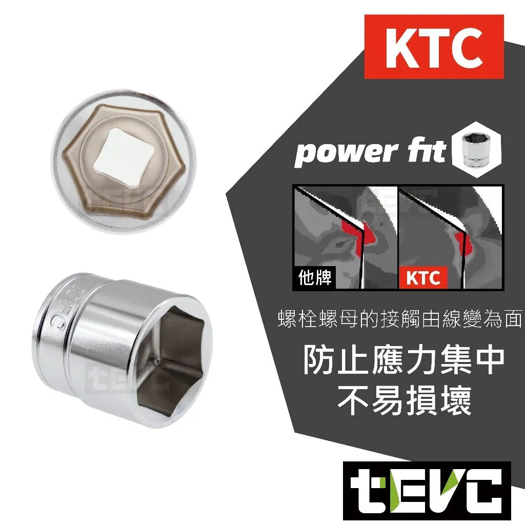 《tevc》KTC 日本製 3分 三分 套筒 9件組 含收納架 8-22mm EHB310-3/8"