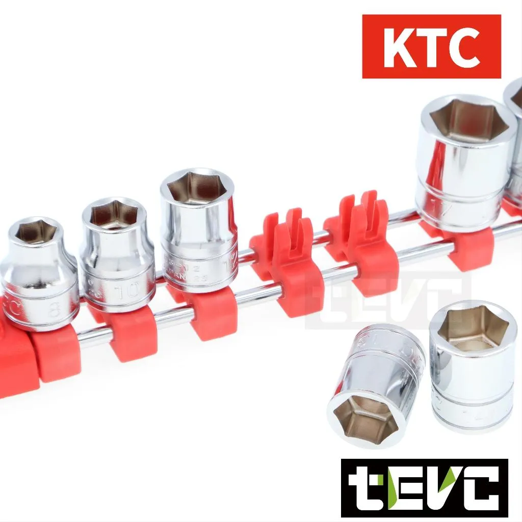 tevc》KTC 日本製3分三分套筒10件組含收納架8-19mm EHB310-38 E-ZEN