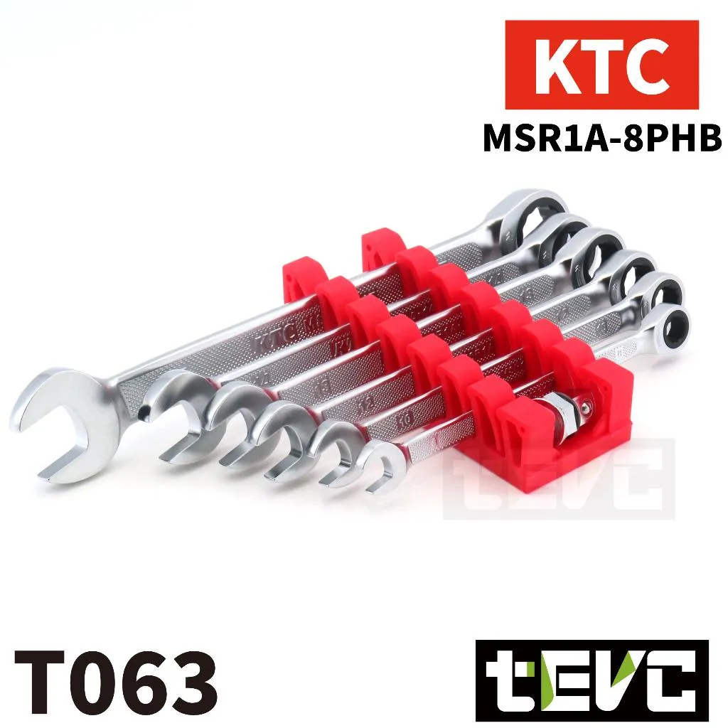 《tevc》KTC 開口 梅花 棘輪 板手 壓花 輕量 防滑 防油 MSR1A