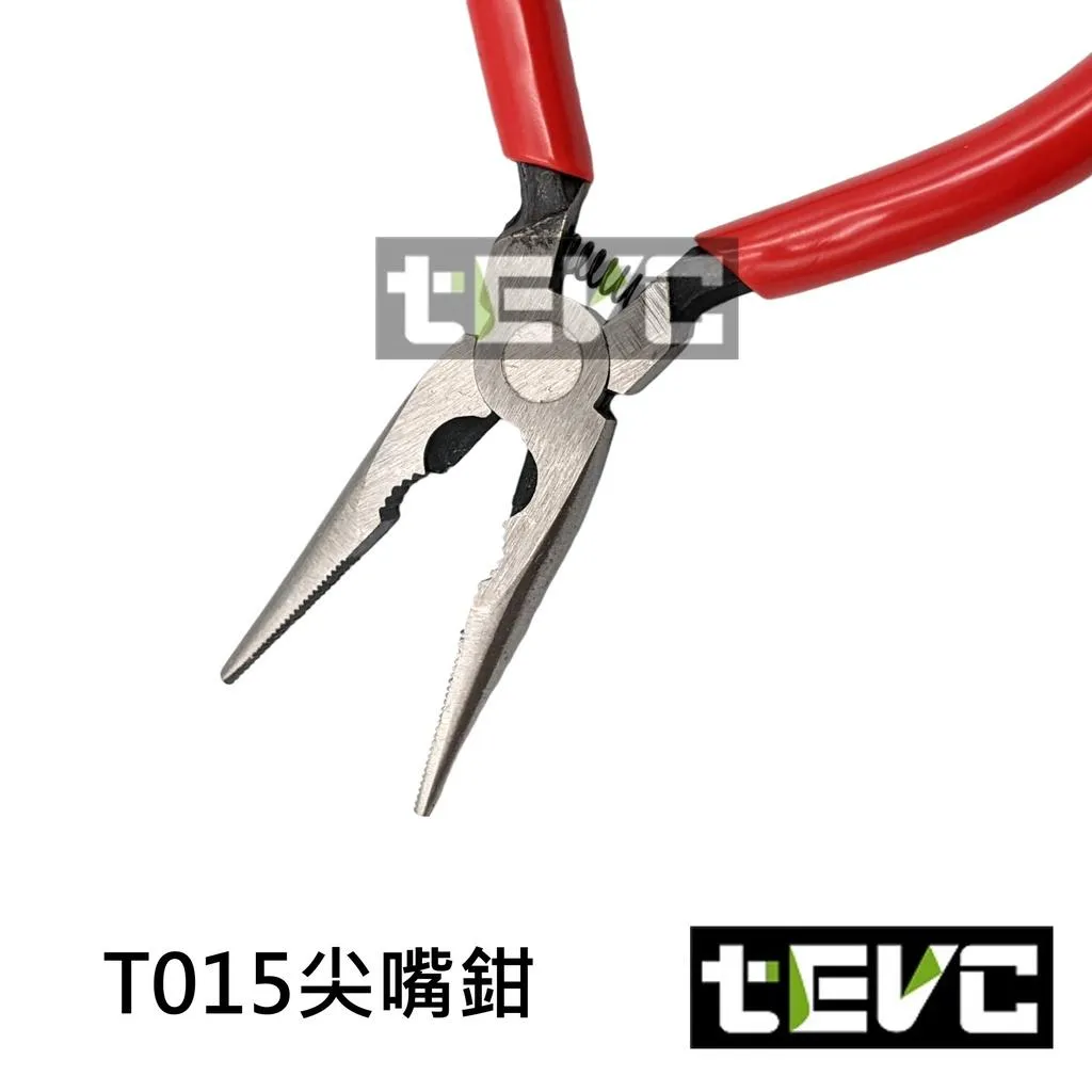 《tevc》台灣製 電子尖嘴鉗 尖口鉗 鋼絲鉗 電工鉗 MR-125 T015