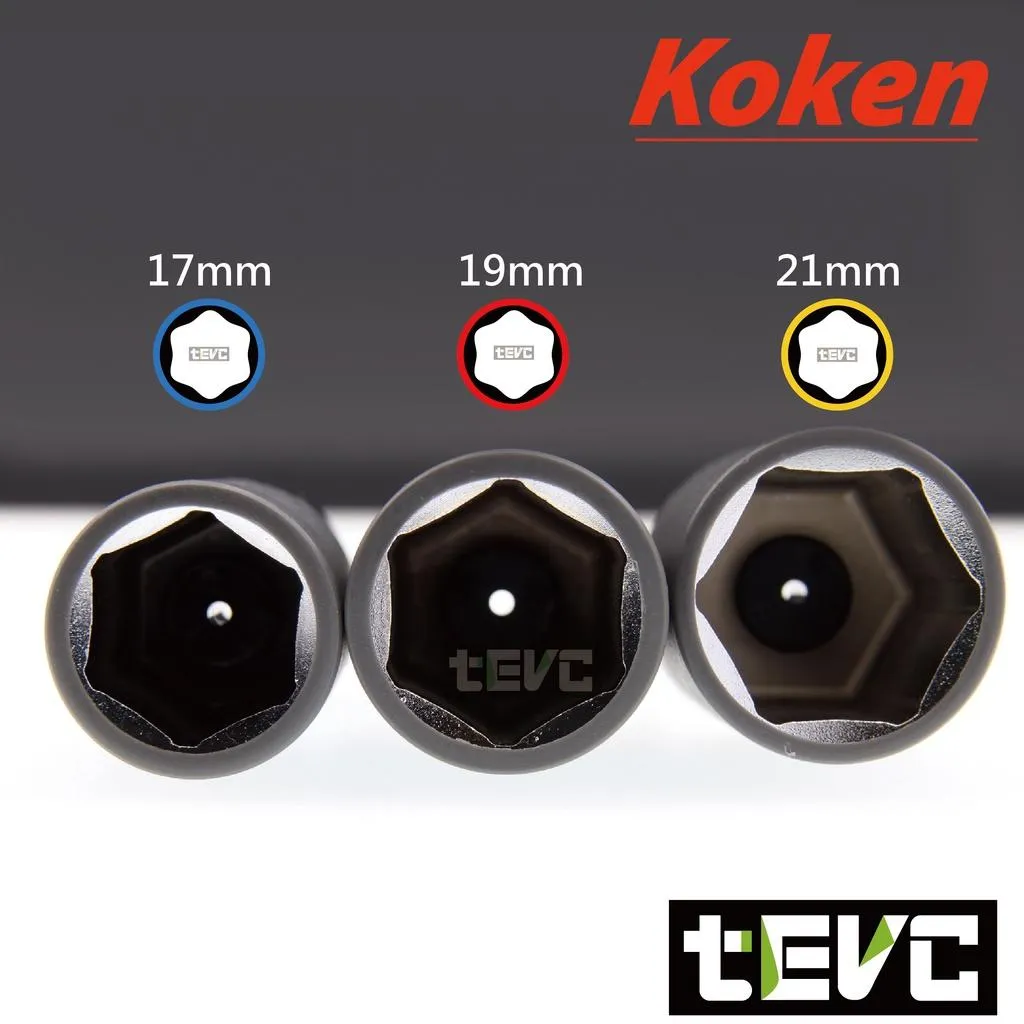 《tevc》Koken 日本製 防刮 精密 4分 四分 套筒 輪胎套筒 17 19 21 號 ZEAL