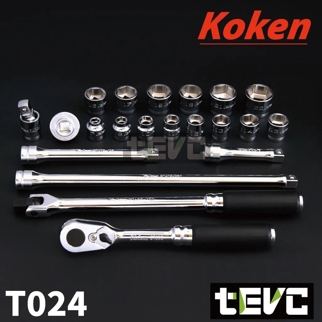 《tevc》Koken 3分 三分 3/8 套筒組 Z-eal 套筒板手組 3286Z