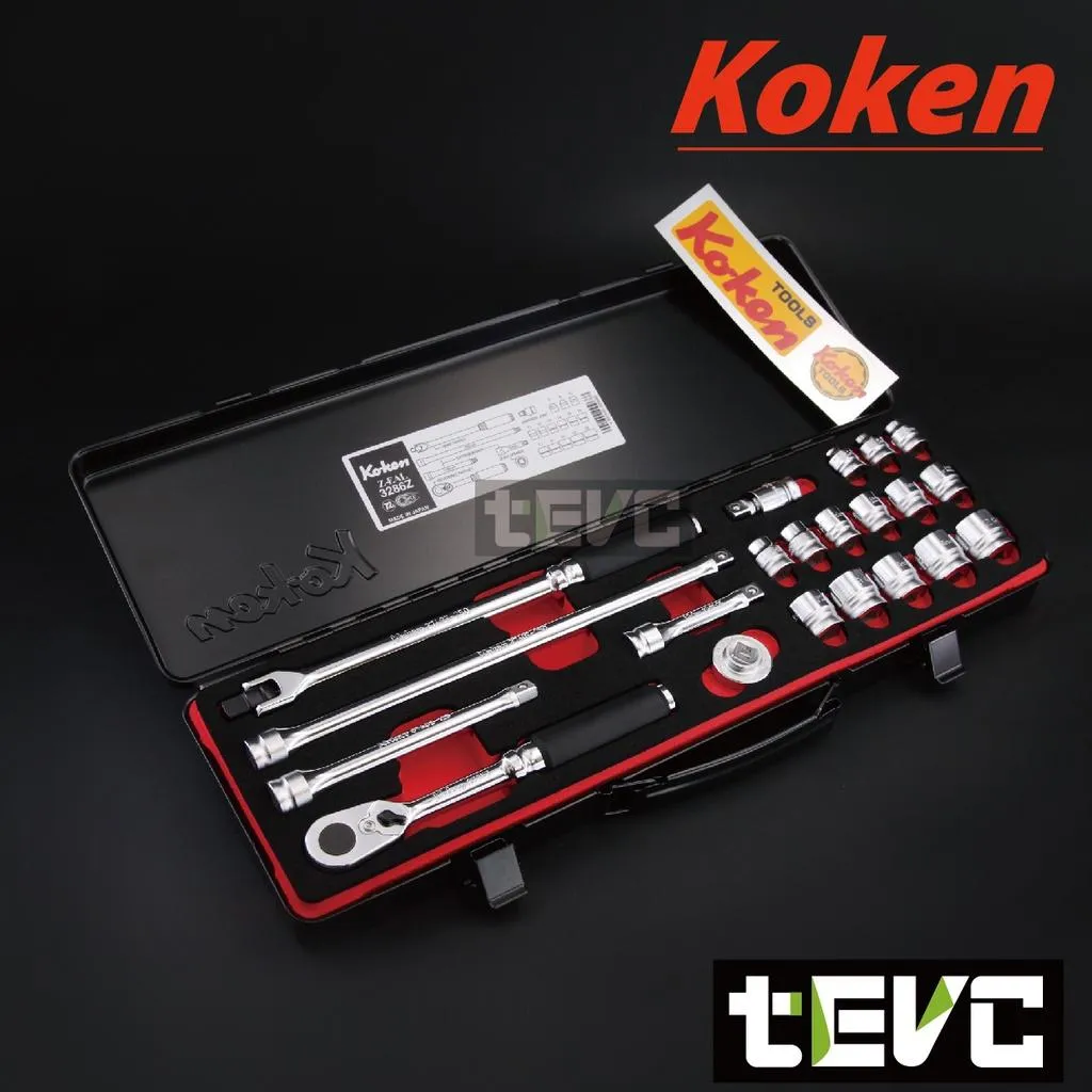 tevc》Koken 3分三分3/8 套筒組Z-eal 套筒板手組3286Z E-ZEN、DEEN