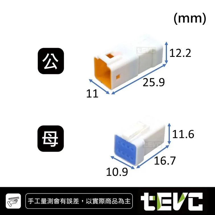 《tevc》0.9-C39-8P 防水接頭