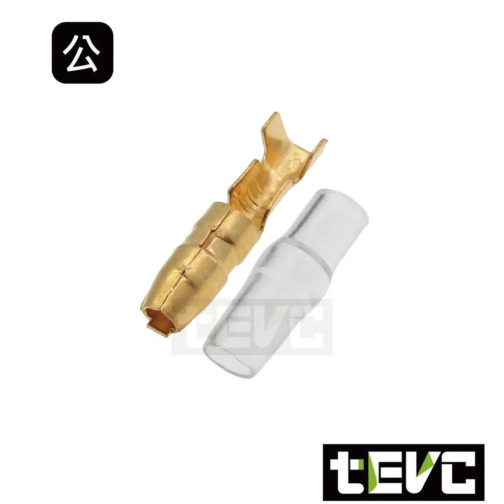《tevc》0.3~2.0mm/ 4.0mm子彈頭 電線對接端子 K008