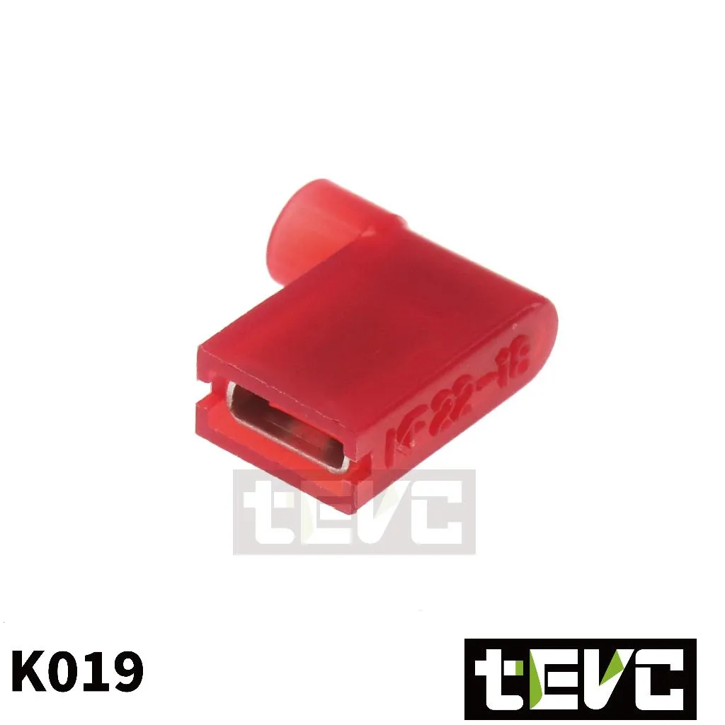 《tevc》尼龍全絕緣 旗型端子  L型 直角端子 K019